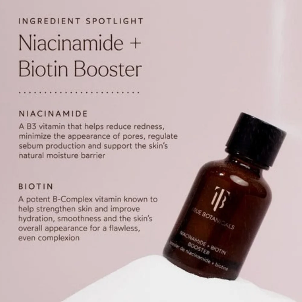 CLEARANCE! True Botanicals Niacinamide + Biotin Booster, .49oz, NIB